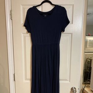 Navy maxi dress